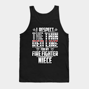 Fire Fighter Niece Thin Red Line Tank Top